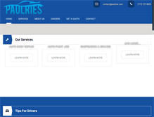 Tablet Screenshot of paulries.com